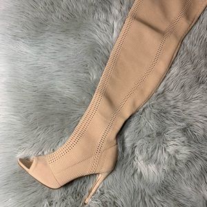 Brand new with box Nude over the knee boots